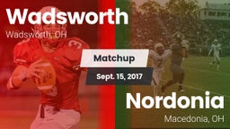 Matchup: Wadsworth vs. Nordonia  2017