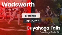 Matchup: Wadsworth vs. Cuyahoga Falls  2018