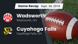 Recap: Wadsworth  vs. Cuyahoga Falls  2018