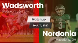 Matchup: Wadsworth vs. Nordonia  2020