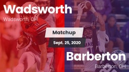 Matchup: Wadsworth vs. Barberton  2020