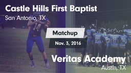 Matchup: Castle Hills First B vs. Veritas Academy  2016