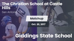 Matchup: The Christian vs. Giddings State School 2017