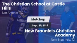 Matchup: The Christian vs. New Braunfels Christian Academy 2018