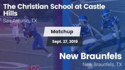 Matchup: The Christian vs. New Braunfels  2019