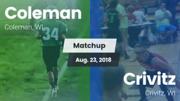 Matchup: Coleman vs. Crivitz 2018