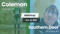 Matchup: Coleman vs. Southern Door  2018