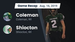 Recap: Coleman  vs. Shiocton  2019