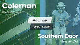 Matchup: Coleman vs. Southern Door  2019