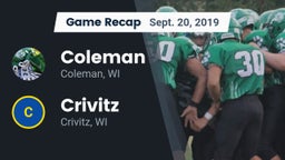 Recap: Coleman  vs. Crivitz 2019