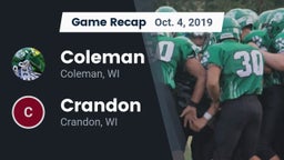 Recap: Coleman  vs. Crandon  2019