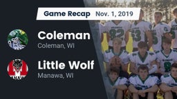 Recap: Coleman  vs. Little Wolf  2019