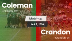 Matchup: Coleman vs. Crandon  2020