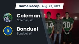 Recap: Coleman  vs. Bonduel  2021