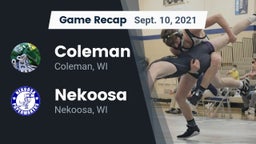 Recap: Coleman  vs. Nekoosa  2021