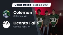 Recap: Coleman  vs. Oconto Falls  2021