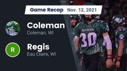 Recap: Coleman  vs. Regis  2021