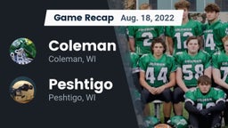 Recap: Coleman  vs. Peshtigo  2022