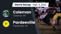 Recap: Coleman  vs. Pardeeville  2022