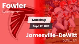 Matchup: Fowler vs. Jamesville-DeWitt  2017