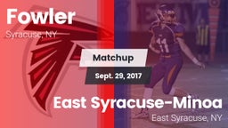 Matchup: Fowler vs. East Syracuse-Minoa  2017