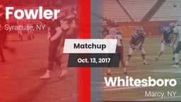Matchup: Fowler vs. Whitesboro  2017