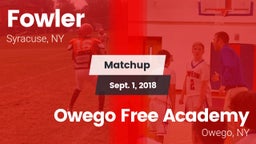 Matchup: Fowler vs. Owego Free Academy  2018