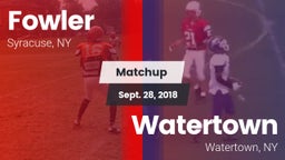Matchup: Fowler vs. Watertown  2018