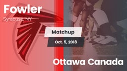 Matchup: Fowler vs. Ottawa Canada 2018
