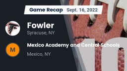 Recap: Fowler  vs. Mexico Academy and Central Schools 2022