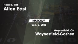 Matchup: Allen East vs. Waynesfield-Goshen  2016