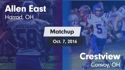 Matchup: Allen East vs. Crestview  2016
