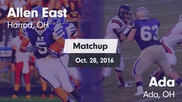 Matchup: Allen East vs. Ada  2016