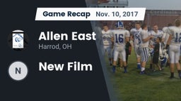 Recap: Allen East  vs. New Film 2017