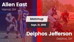 Matchup: Allen East vs. Delphos Jefferson  2018