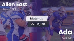 Matchup: Allen East vs. Ada  2018