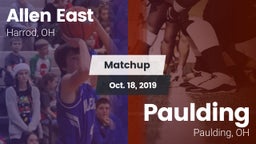 Matchup: Allen East vs. Paulding  2019