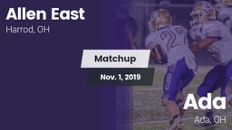 Matchup: Allen East vs. Ada  2019