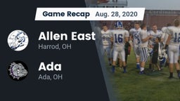 Recap: Allen East  vs. Ada  2020