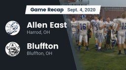Recap: Allen East  vs. Bluffton  2020