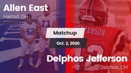 Matchup: Allen East vs. Delphos Jefferson  2020