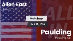 Matchup: Allen East vs. Paulding  2020