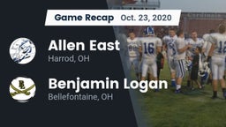 Recap: Allen East  vs. Benjamin Logan  2020
