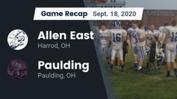 Recap: Allen East  vs. Paulding  2020