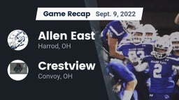 Recap: Allen East  vs. Crestview  2022