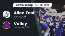 Recap: Allen East  vs. Valley  2022