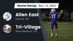 Recap: Allen East  vs. Tri-Village  2022