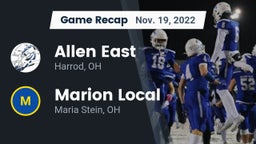 Recap: Allen East  vs. Marion Local  2022