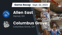 Recap: Allen East  vs. Columbus Grove  2023
