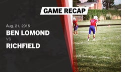 Recap: Ben Lomond  vs. Richfield  2015